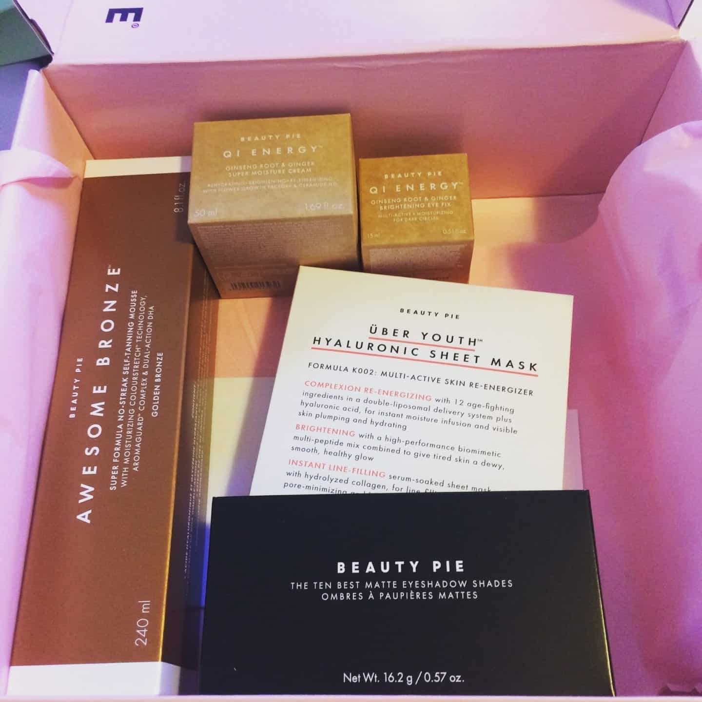 Beauty Pie Review. Qi Energy Ginseng Root and Ginger Brightening Eye Fix
Qi Energy Ginseng Root and Ginger Super Moisture Cream
The Ten Best Beautiful Matte Eyeshadow Shades
Über Youth Hyaluronic Sheet Mask
Awesome Bronze Super Formula No Streak Self Tanning Mousse: Golden Bronze Light