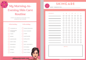 daily skin care routine, beauty regimen checklist, skincare routine template, skincare routine printable
