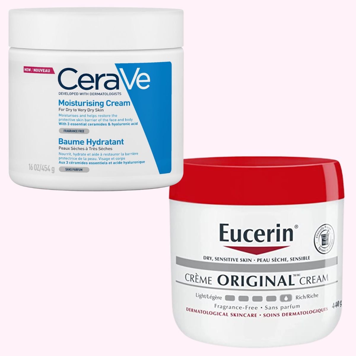 Comparison Eucerin Vs CeraVe