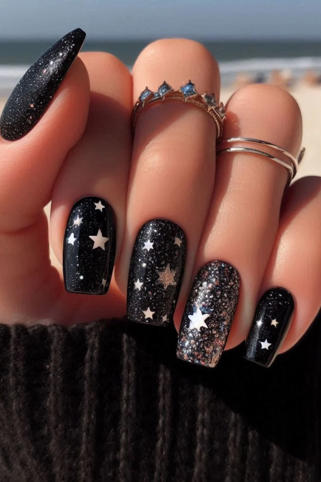 Discover trendy black nail designs perfect for all occasions. From black and white nail art to cute simple nails, these easy styles suit kids and adults alike. Find inspiration for girly acrylic nails that are chic and effortless to create. Perfect for adding a stylish touch to any look!
