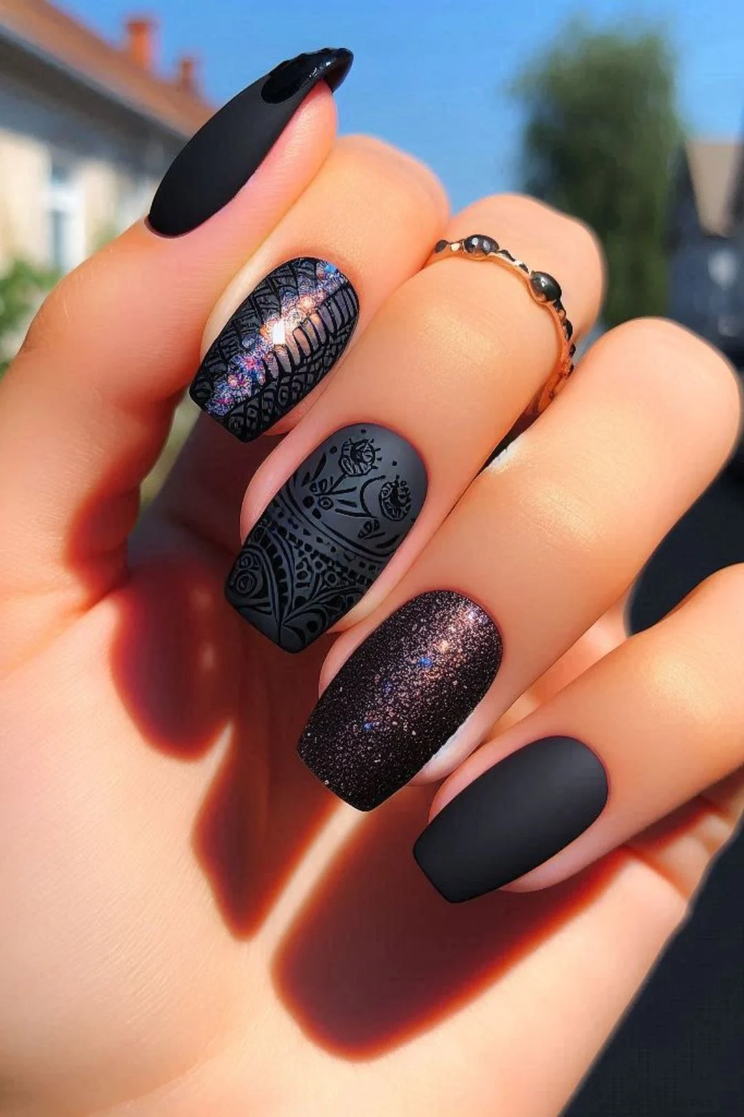 Discover trendy black nail designs perfect for all occasions. From black and white nail art to cute simple nails, these easy styles suit kids and adults alike. Find inspiration for girly acrylic nails that are chic and effortless to create. Perfect for adding a stylish touch to any look!