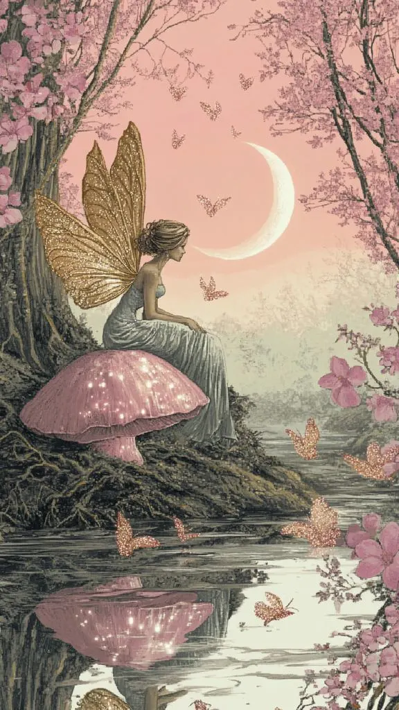 Explore beautiful fairy wallpapers for iPhone with pink, green, and dark tones. Featuring Fairycore Aesthetic Wallpaper, Green Sage Wallpaper, and whimsical art collage designs, these wallpapers blend magical vibes with elegance. Perfect for lovers of moonlit winter scenes, grunge, and flower aesthetics, or fans of vintage desktop wallpapers. Add charm to your phone with these enchanting designs inspired by Fairycore and fashion women clothes trends!