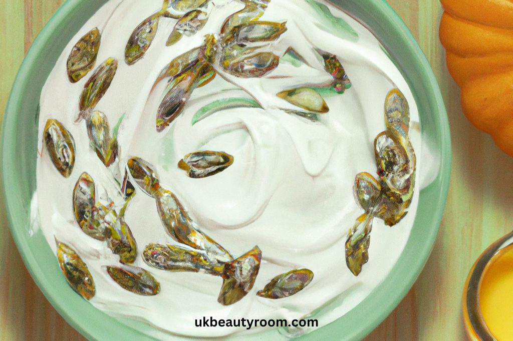 Hair mask with seeds