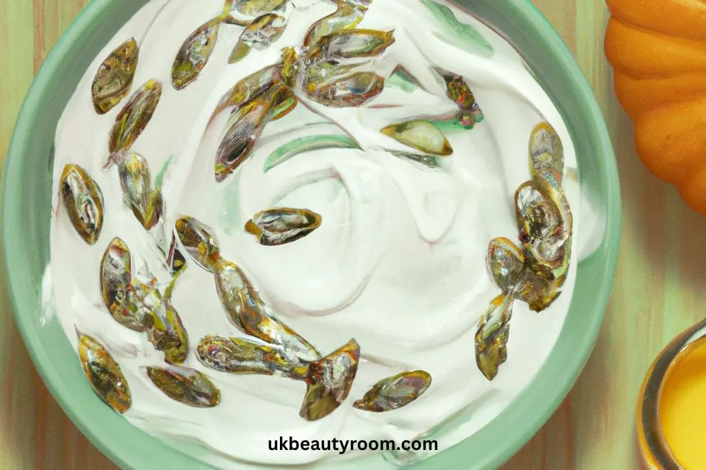 Hair mask with seeds