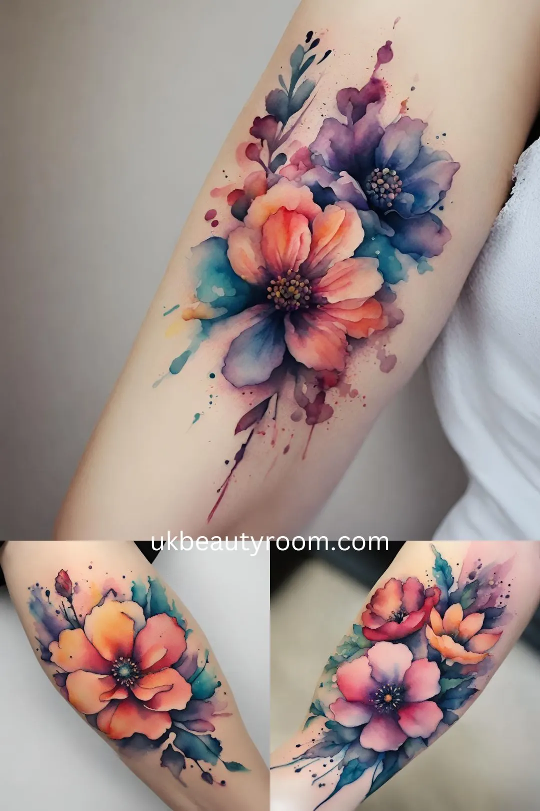 Flower Tattoo Color Ideas