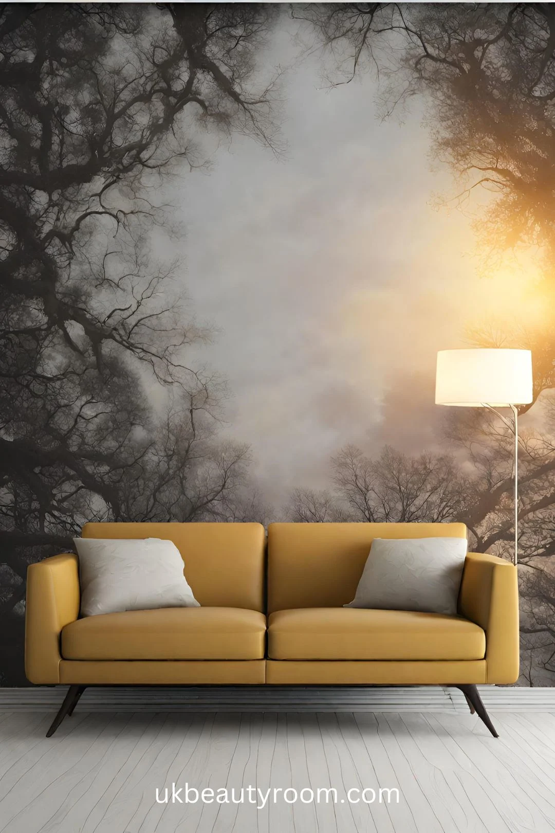 decorative wall ideas with a forest wall