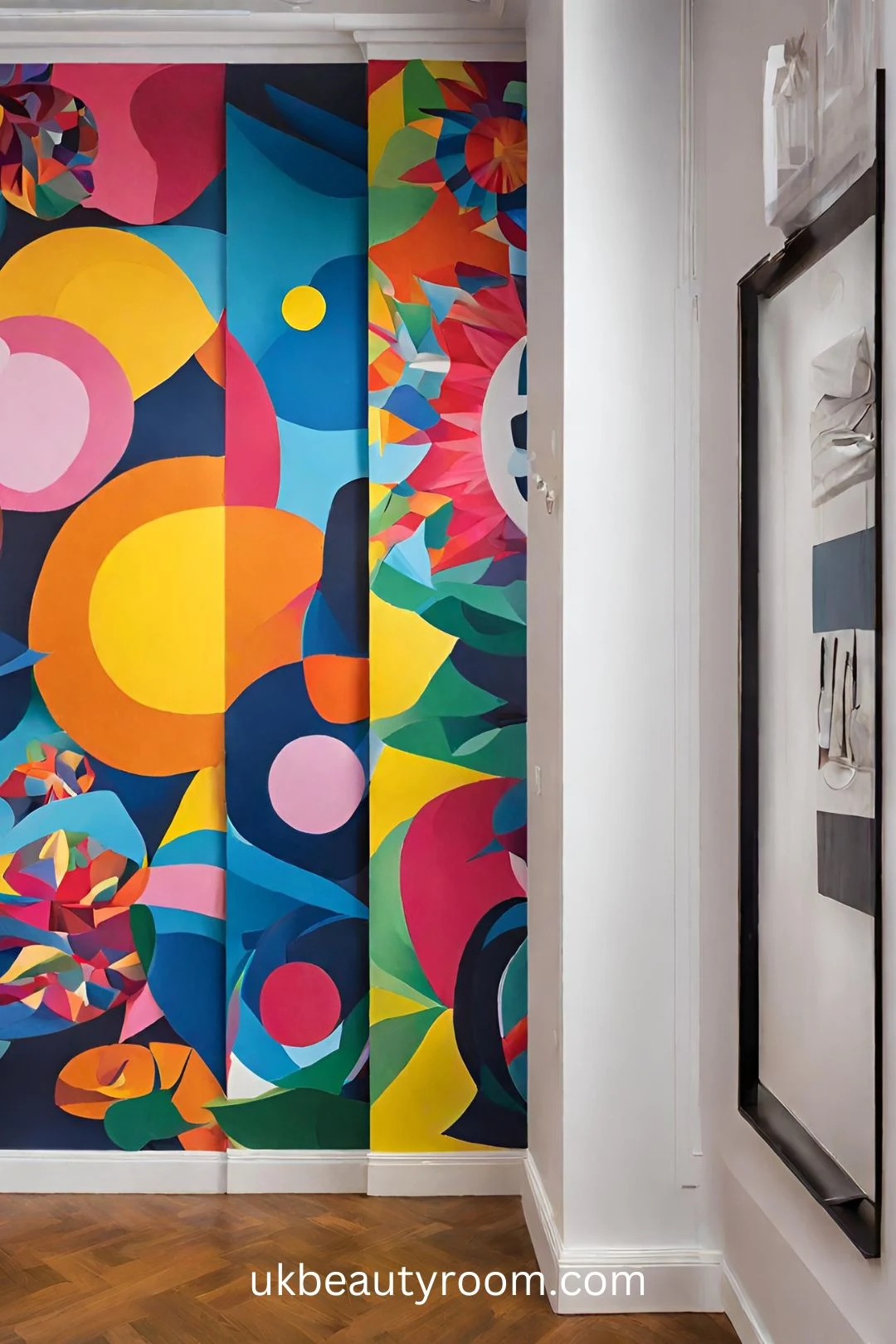 decorative wall ideas with bright colors