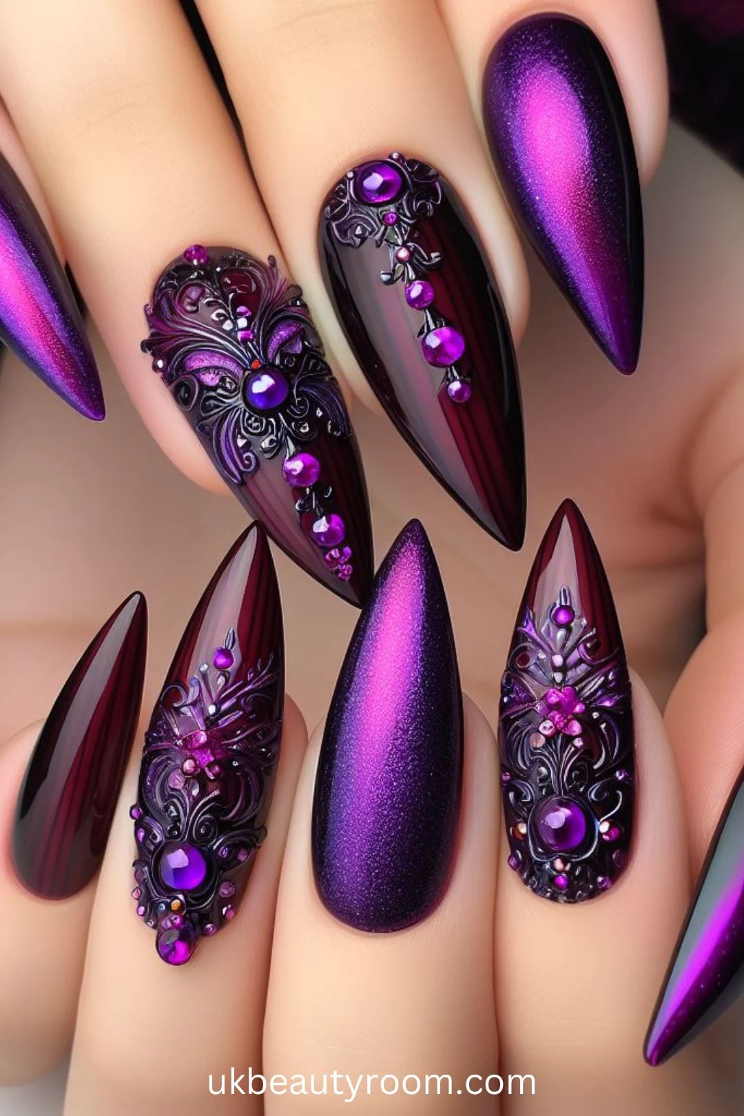 Purple nails are all the rage lately, as they exude elegance and versatility. From soft lavender hues to bold plum tones, purple nail designs offer a chic and stylish touch to any look. This post lists 43 different purple nail designs to inspire your next manicure including: light, pink and, dark, simple, pastel, bling, short, almond, cute, blue and