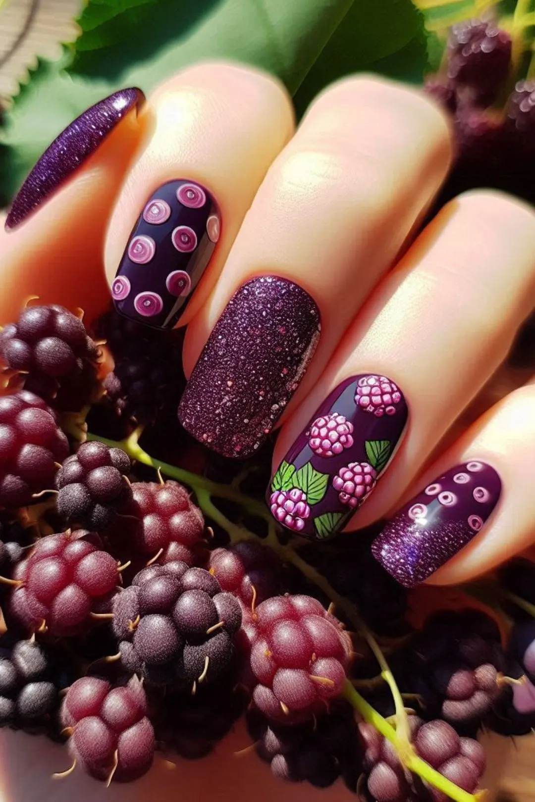 Fruit nail art is popular for its playful and refreshing look, perfect for summer or adding a pop of color to any outfit.  This post lists 33 fruit nail art ideas, to inspire your next colorful and fun manicure.  Summer, acrylic, designs, orange, easy, 3d, tutorial, simple, dragon, cute, strawberries, blueberry.