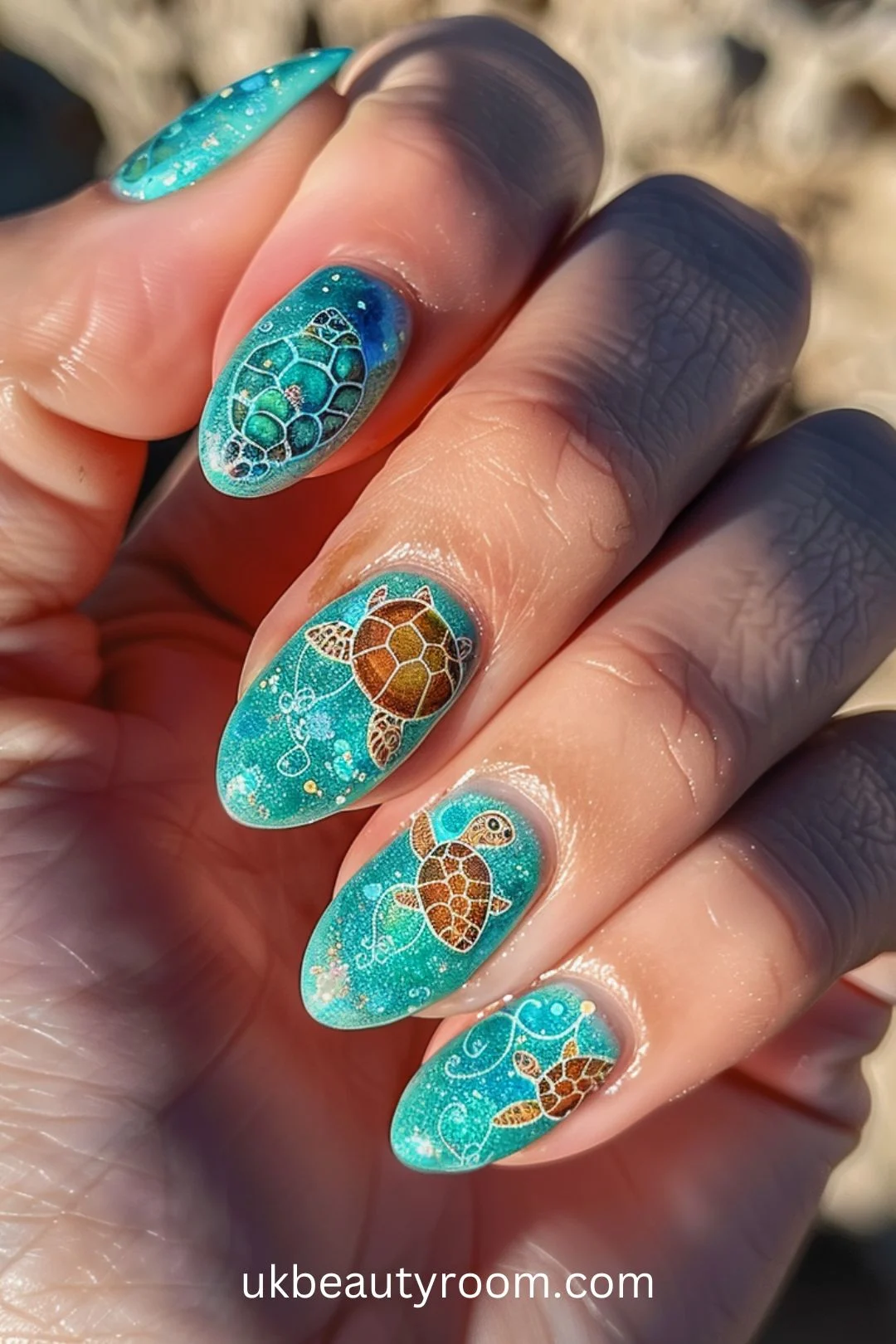 Beach nail designs are perfect for adding a fun and tropical touch to your summer look. From ocean waves to tropical flowers, these 21 beach nail ideas capture the essence of beach vibes. Vacations, summer, 2024, vacations almond, gel, ocean, simple, easy, acrylic, almond shape, square, short, blue, French tip.