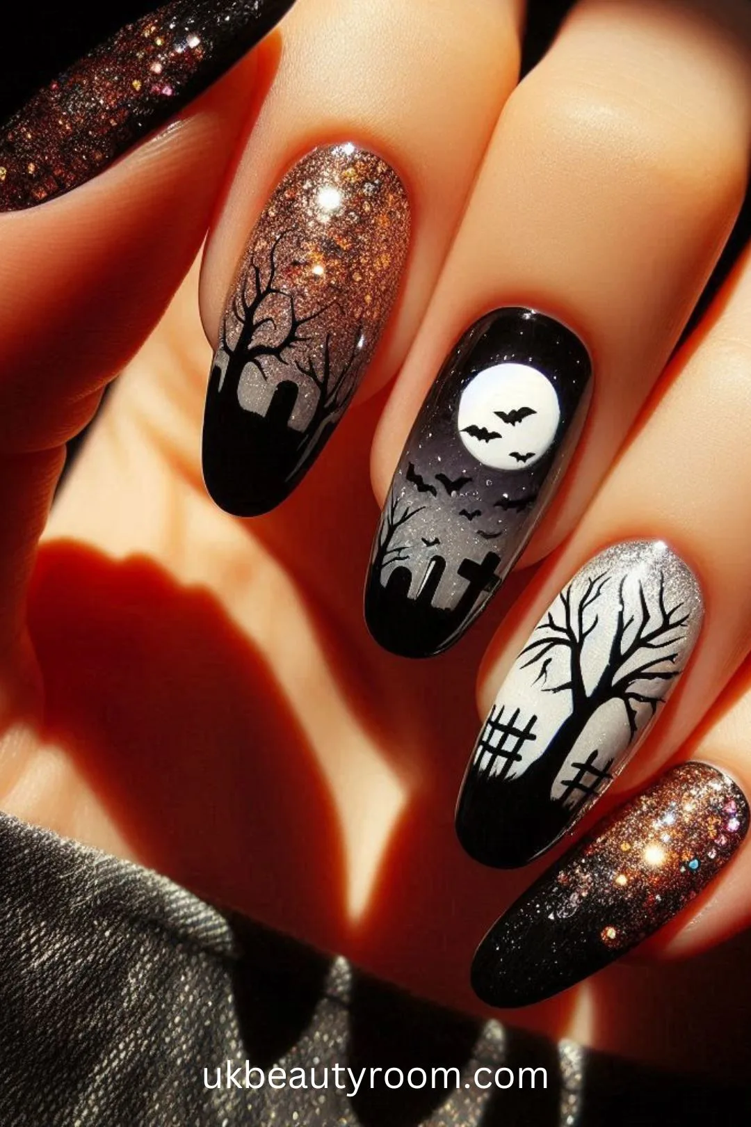 Decorating your nails for Halloween is a fun way to embrace the spooky season. This post contains 29 different Halloween nail designs you can create at home. Ideas, black, designs, art, cute, Disney, spooky, unique, simple, short, subtle, art, acrylic, almond, orange, easy