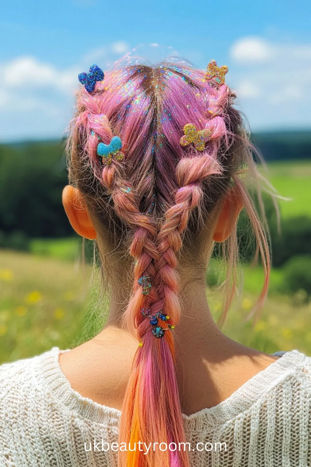 Festivals are the perfect time to express your unique style through creative and colorful hairstyles.  Whether you're heading to a music festival, a summer fair, or a renaissance event, these 23 ideas will ensure your hair is as memorable as the experience!  Simple, short, music, curly hair, rave, braids, long hair, summer, easy, country, bangs, renaissance, 2024, ponytail, updo, easy, with fake hair.
