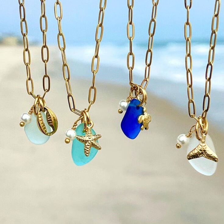 Image for Golden Hour Sea Glass 💧🌞