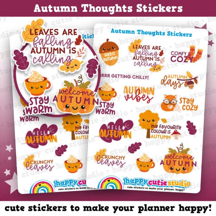 Image for Autumn Thought Stickers 🍂📝