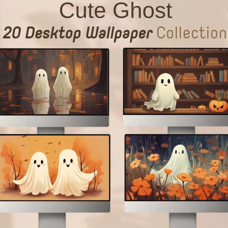 Image for Kawaii Ghost Fall Backgrounds 👻🍁