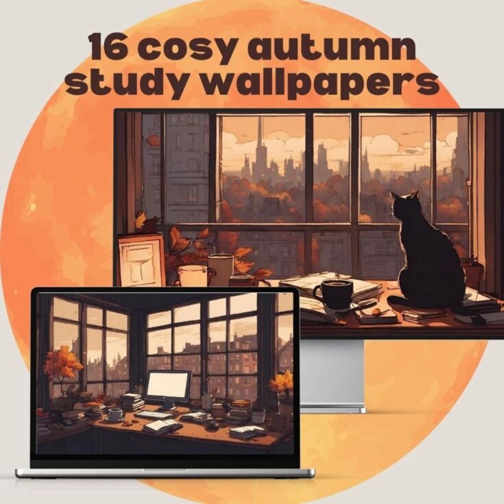 Image for Lofi Autumn Study Wallpapers 🍂📚🐾