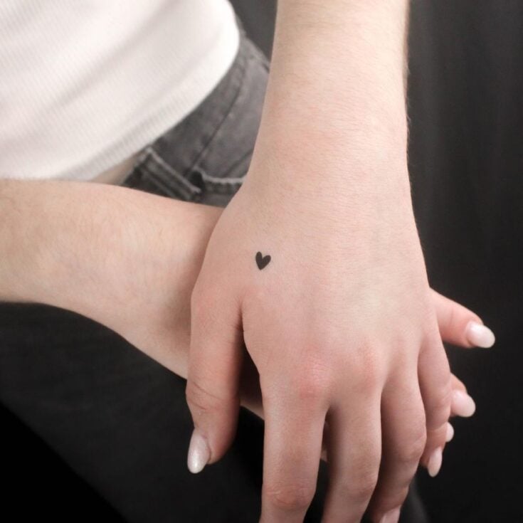 Image for Tiny Black Heart Tattoos (Set of 3)