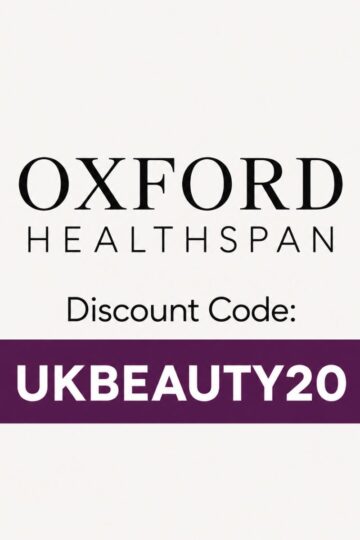 Oxford Healthspan Discount Code: UKBEAUTY20