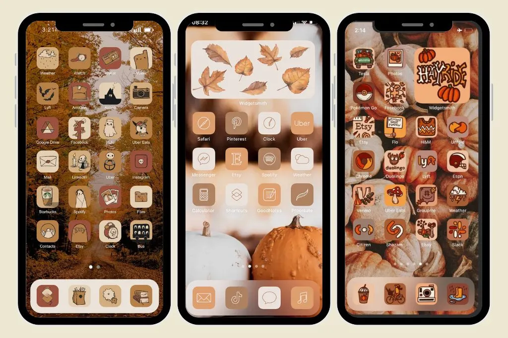 autumn iphone icons