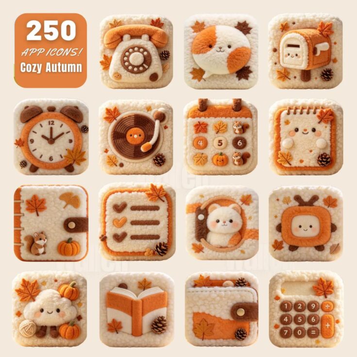 autumn iphone icons