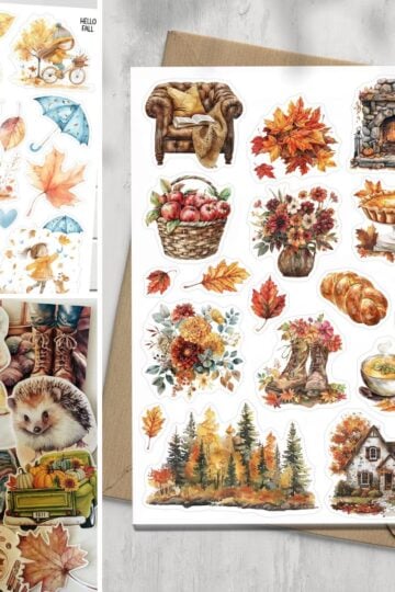 autumn stickers