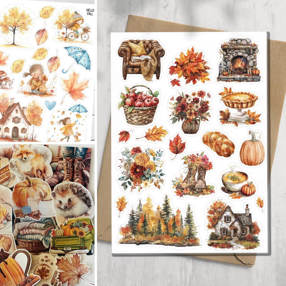 autumn stickers