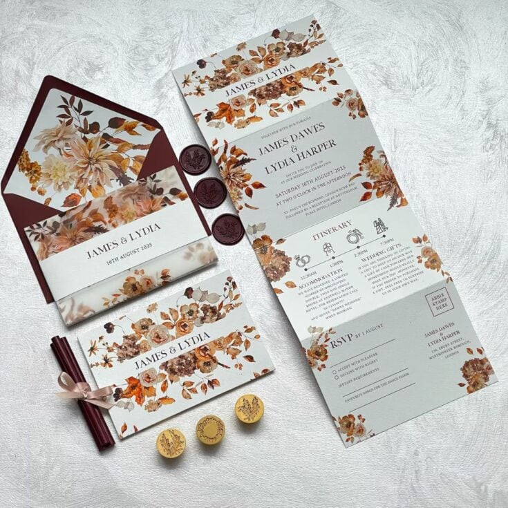 fall autumn wedding