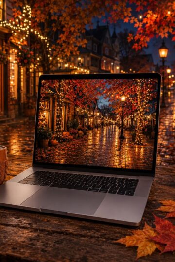 fall background laptop