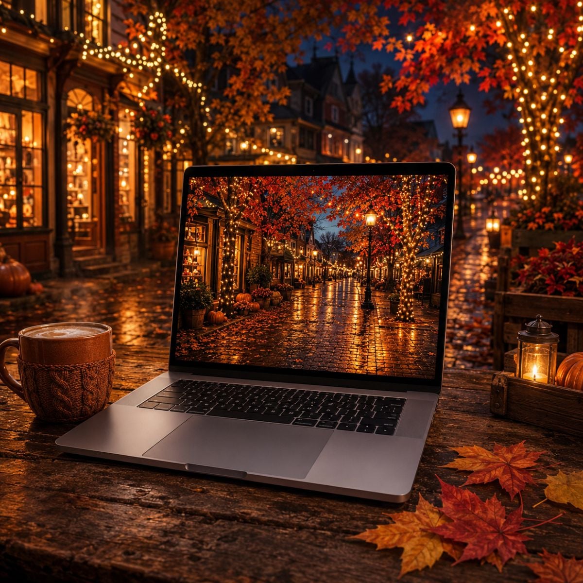 fall background laptop