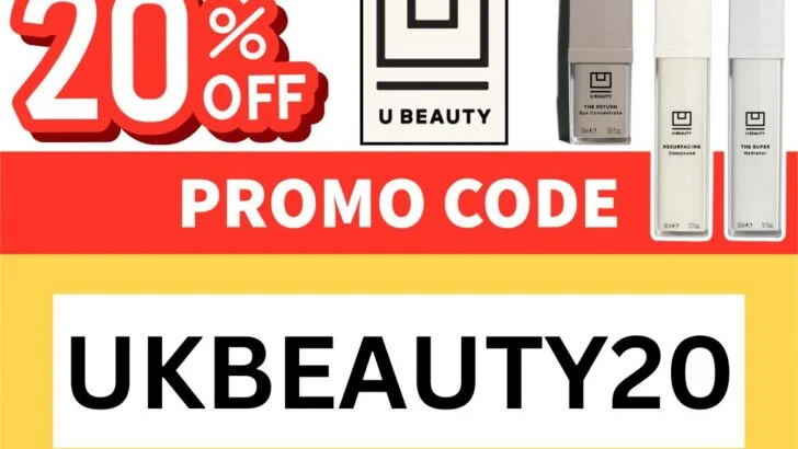 u beauty discount code: UKBEAUTY20 for 20% off