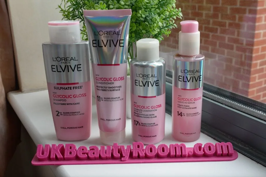 loreal elvive glycolic gloss range 