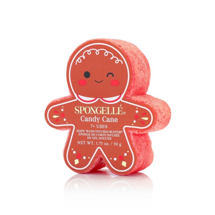Image for 🍬 Candy Cane Gingerbread Shower Buffer Sponge