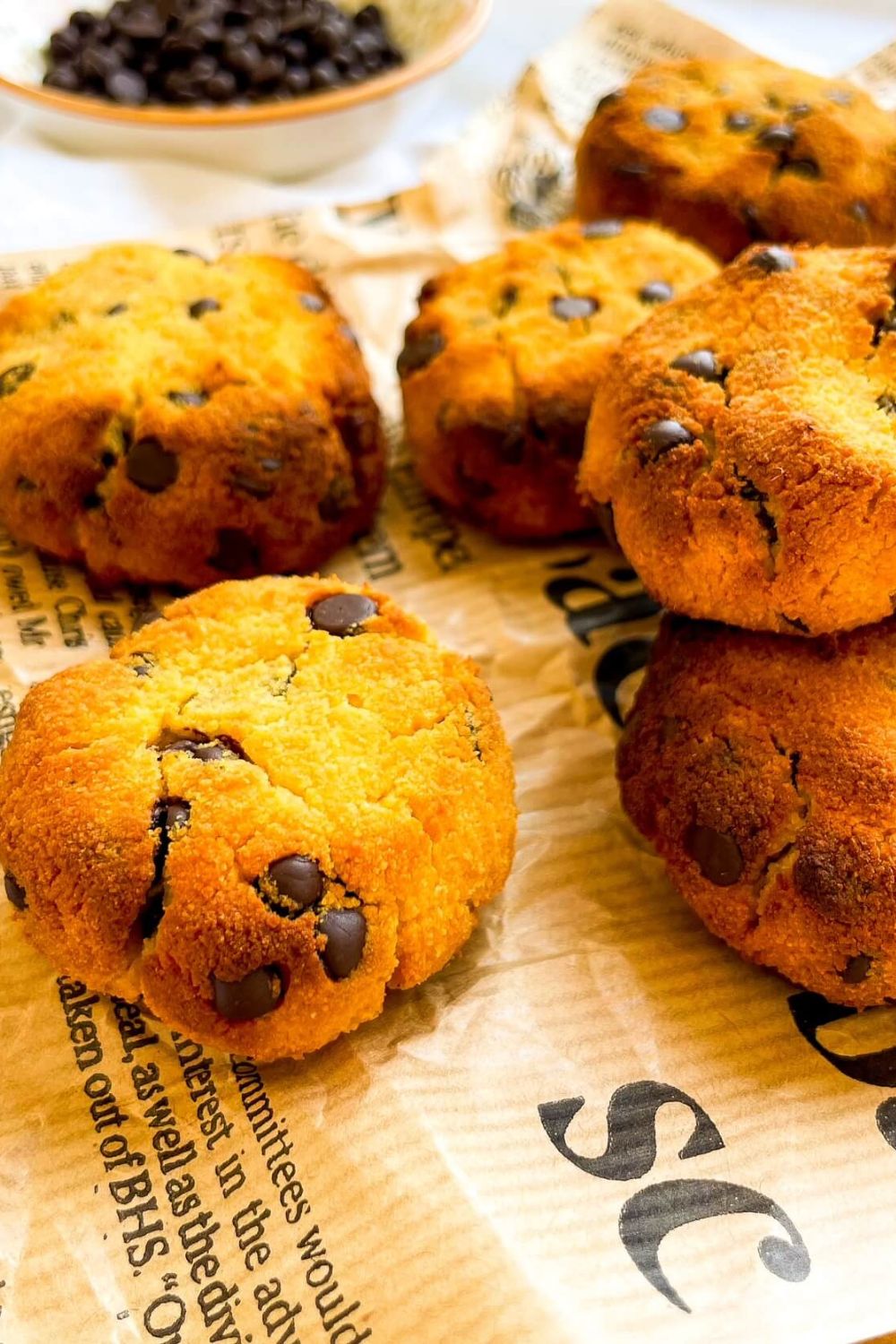 coconut flour chocolate chip cookies