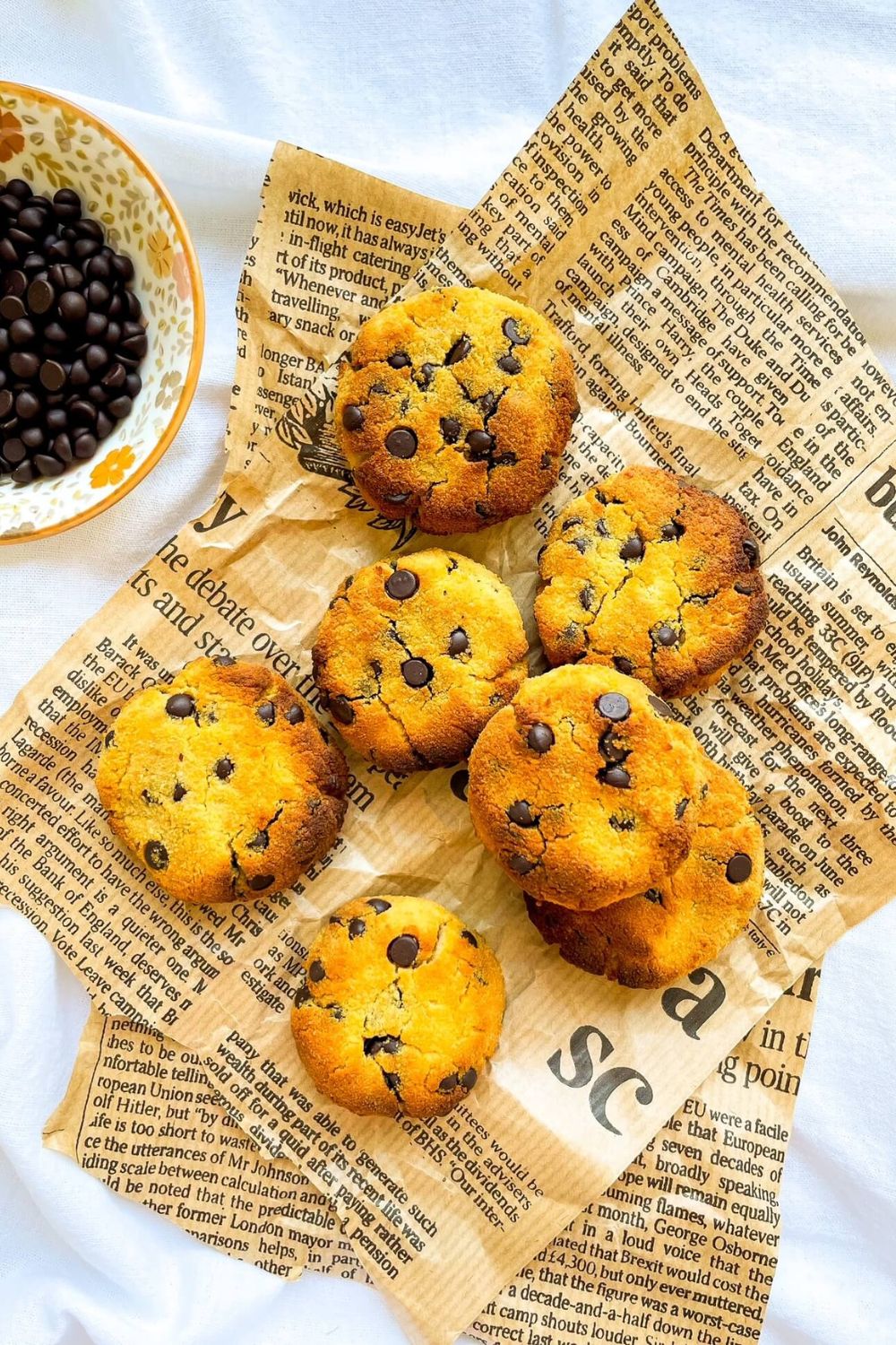coconut flour chocolate chip cookies