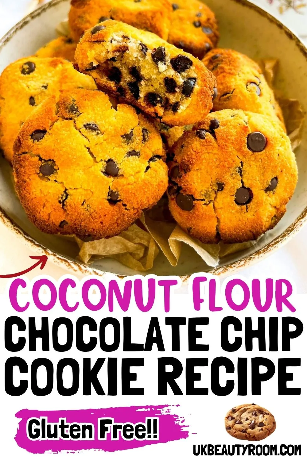 Delicious coconut flour chocolate chip cookies 🍪 Try these coconut flour sweets for easy coconut flour low carb desserts. Perfect for recipes using coconut flour baking, paleo coconut flour recipes, and quick no bake coconut flour recipes. Save this coconut flour cookie recipe for later if you love healthy recipes with coconut flour and need new uses for coconut flour. The best recipe with coconut flour for cookie lovers!