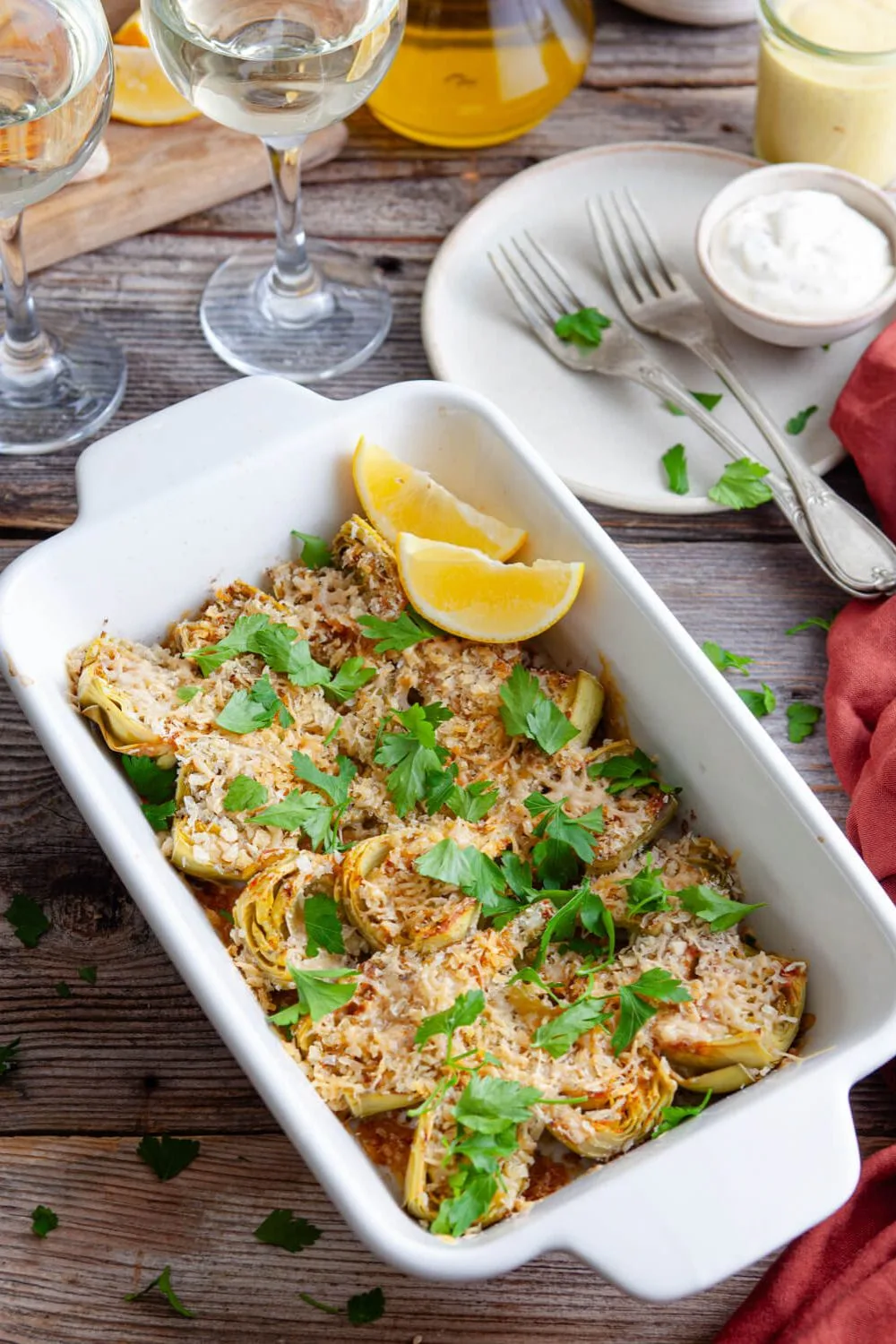 Crispy Roasted Artichokes