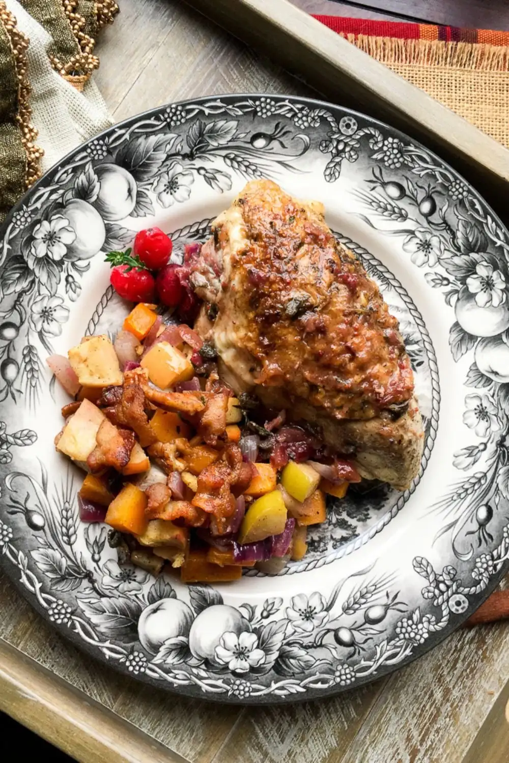 Orange-Cranberry Bone-In Chicken Breasts