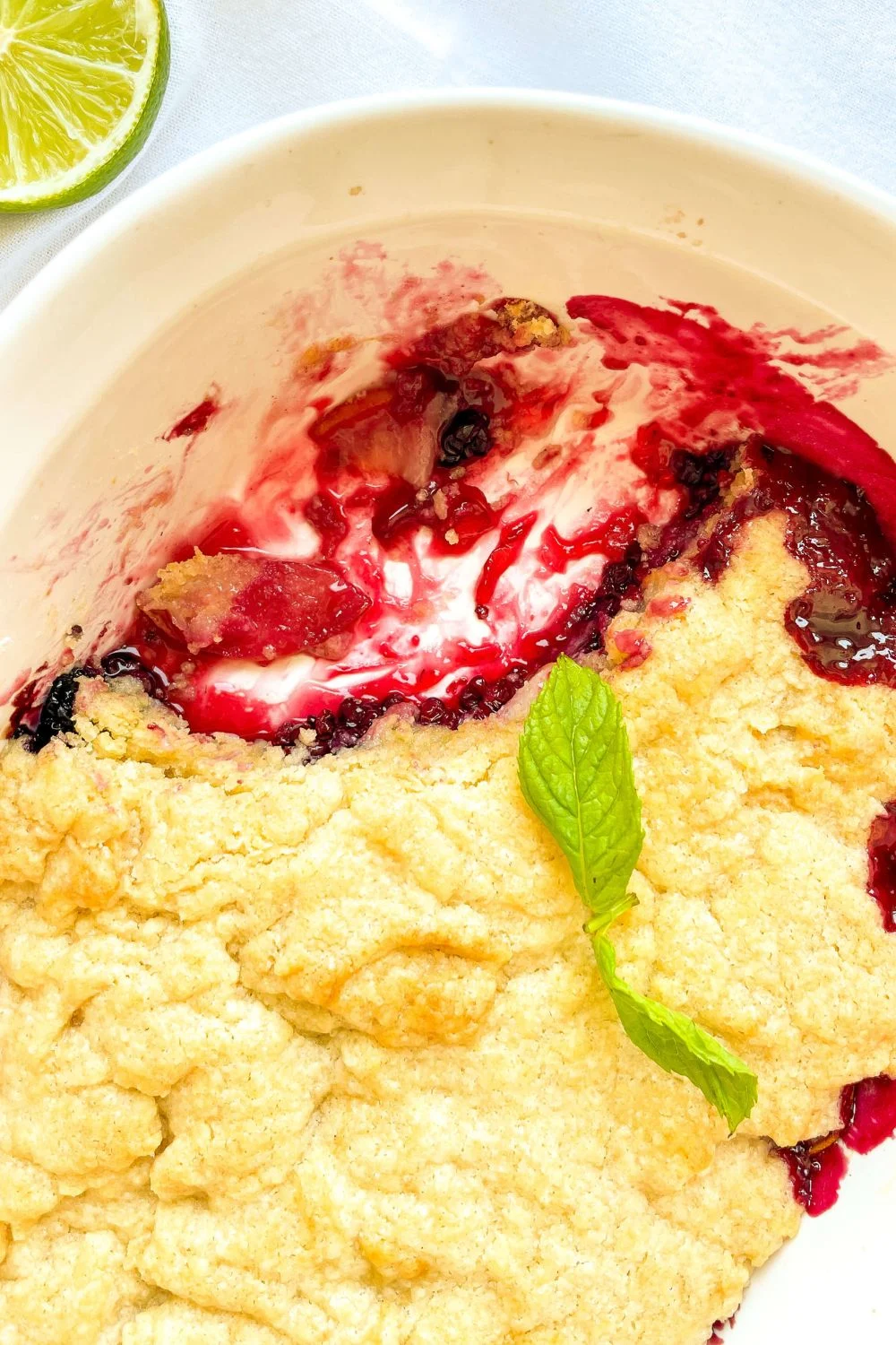 Blackberry Cobbler with Pear
