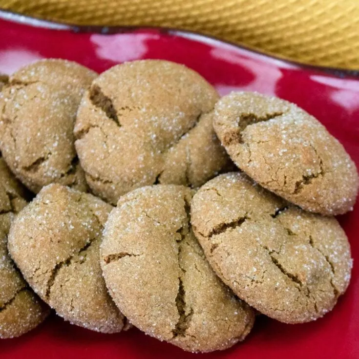 Chewy Gingersnap Cookies