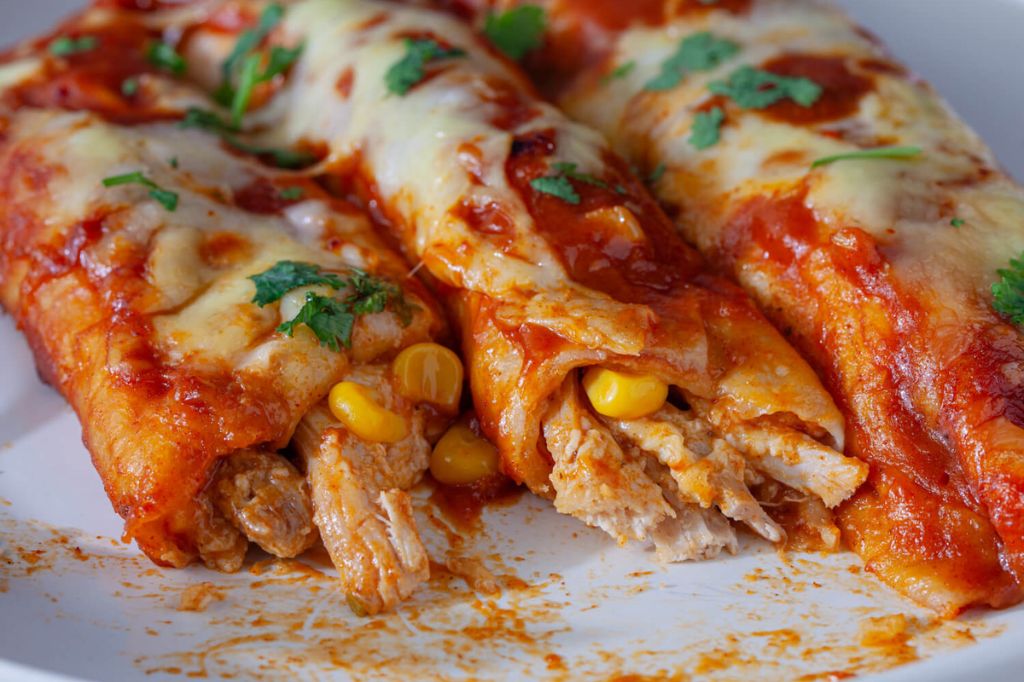 Chicken enchiladas