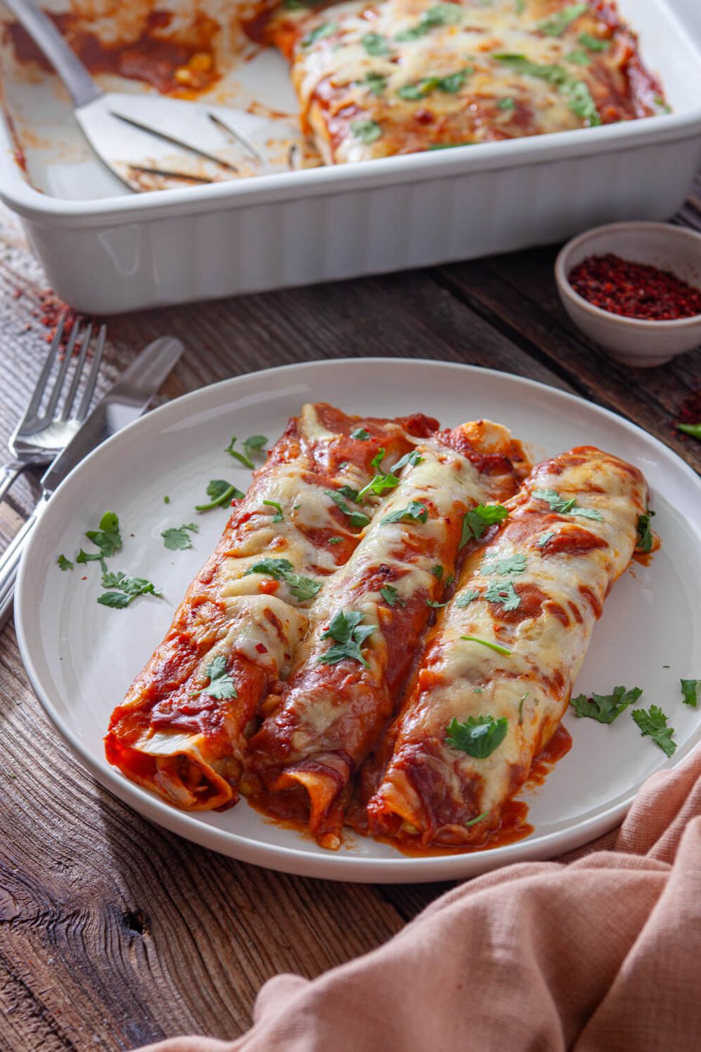 Chicken enchiladas