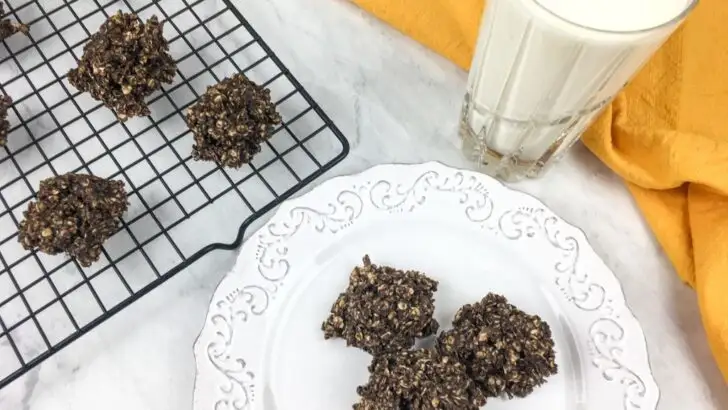 Chocolate peanut butter no bake cookies