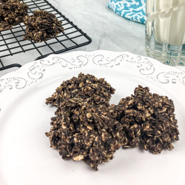 Chocolate peanut butter no bake cookies