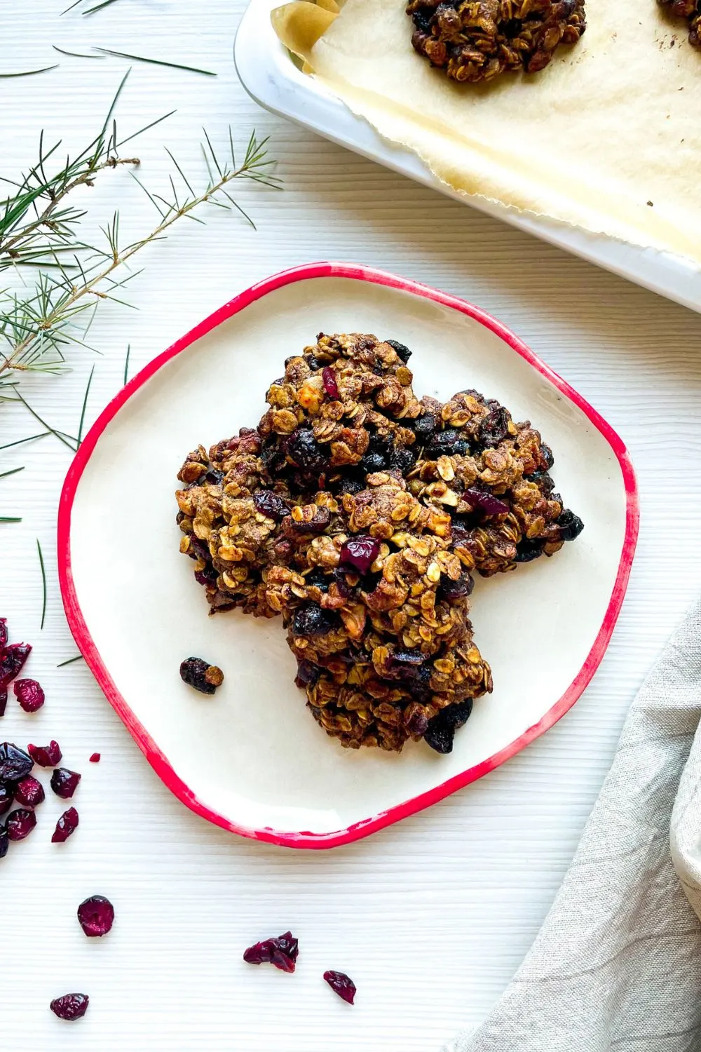 Oatmeal Cranberry Walnut Cookies