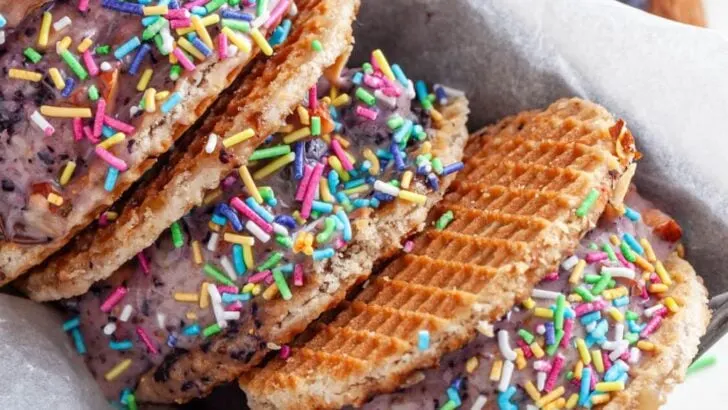 Waffle Ice Cream Sandwich