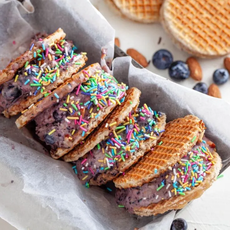 Waffle Ice Cream Sandwich