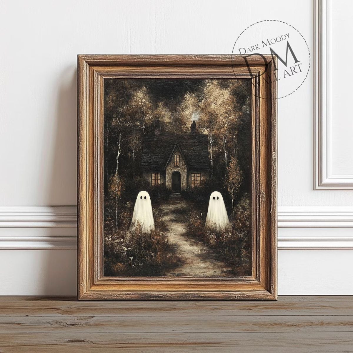 Image for Haunted Autumn Cottage Print